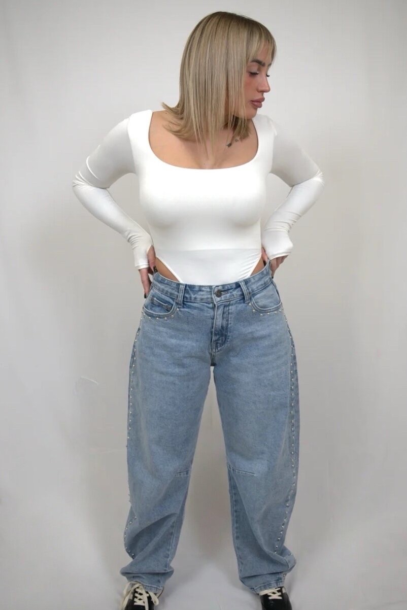 Jeans à Clous Zina